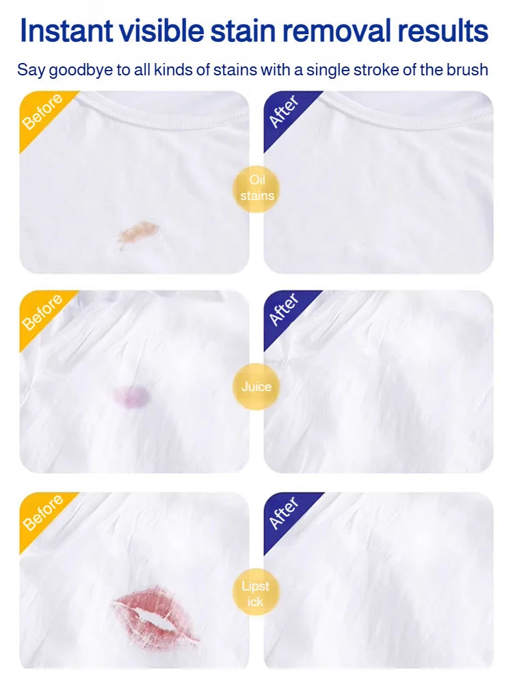 Portable stain remover Stain remover Food stains Daily use Instant stain removal nonwashable and nonmarking laundry detergent