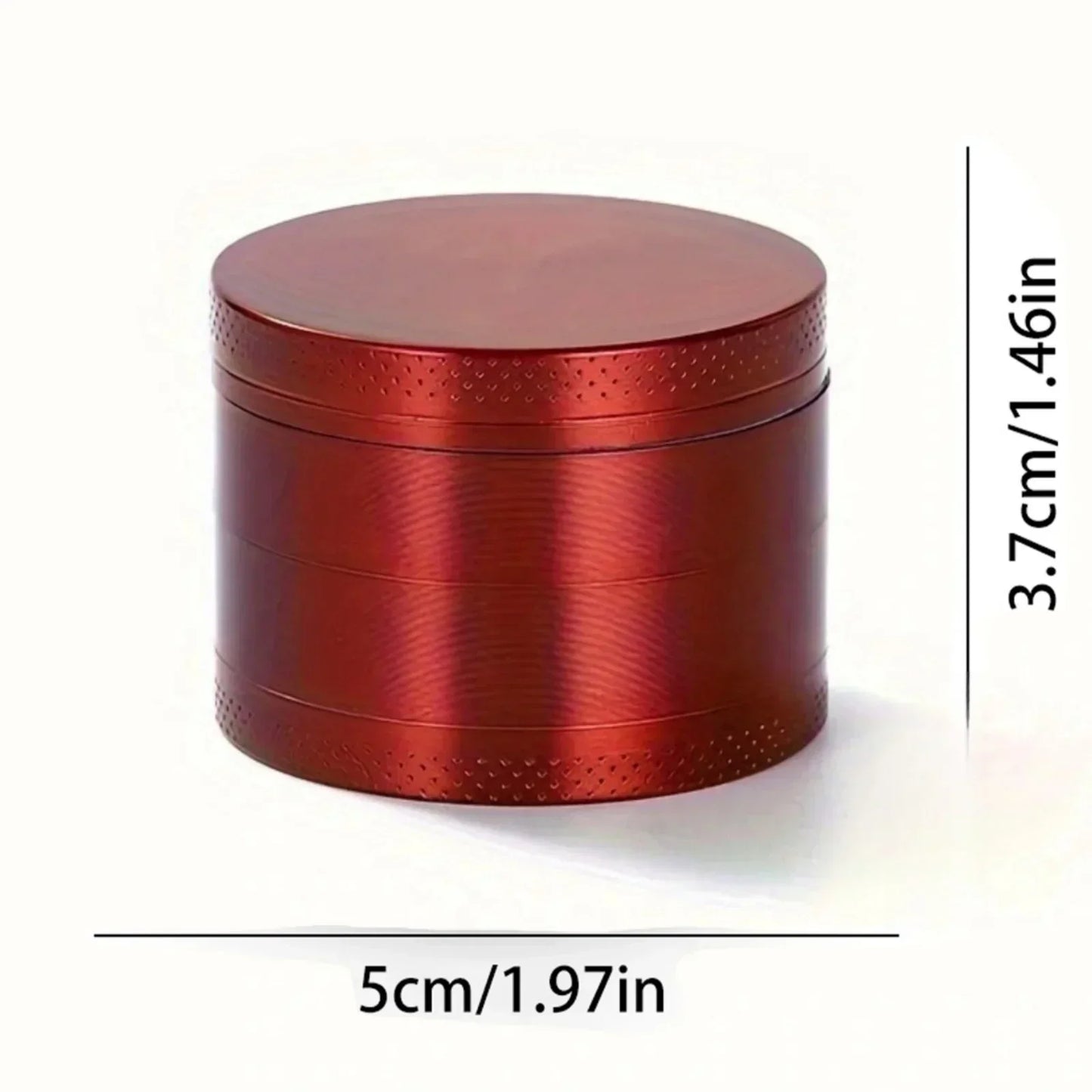 Metalowy Młynek do Ziół i Przypraw 4-Warstwowy - Ręczny Grinder 40/50mm ze Stopu Cynku