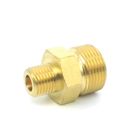 Adapter Drision M22 Male 1/4 Inch - Brass Water Jet Connector Fitting Washer High Pressure