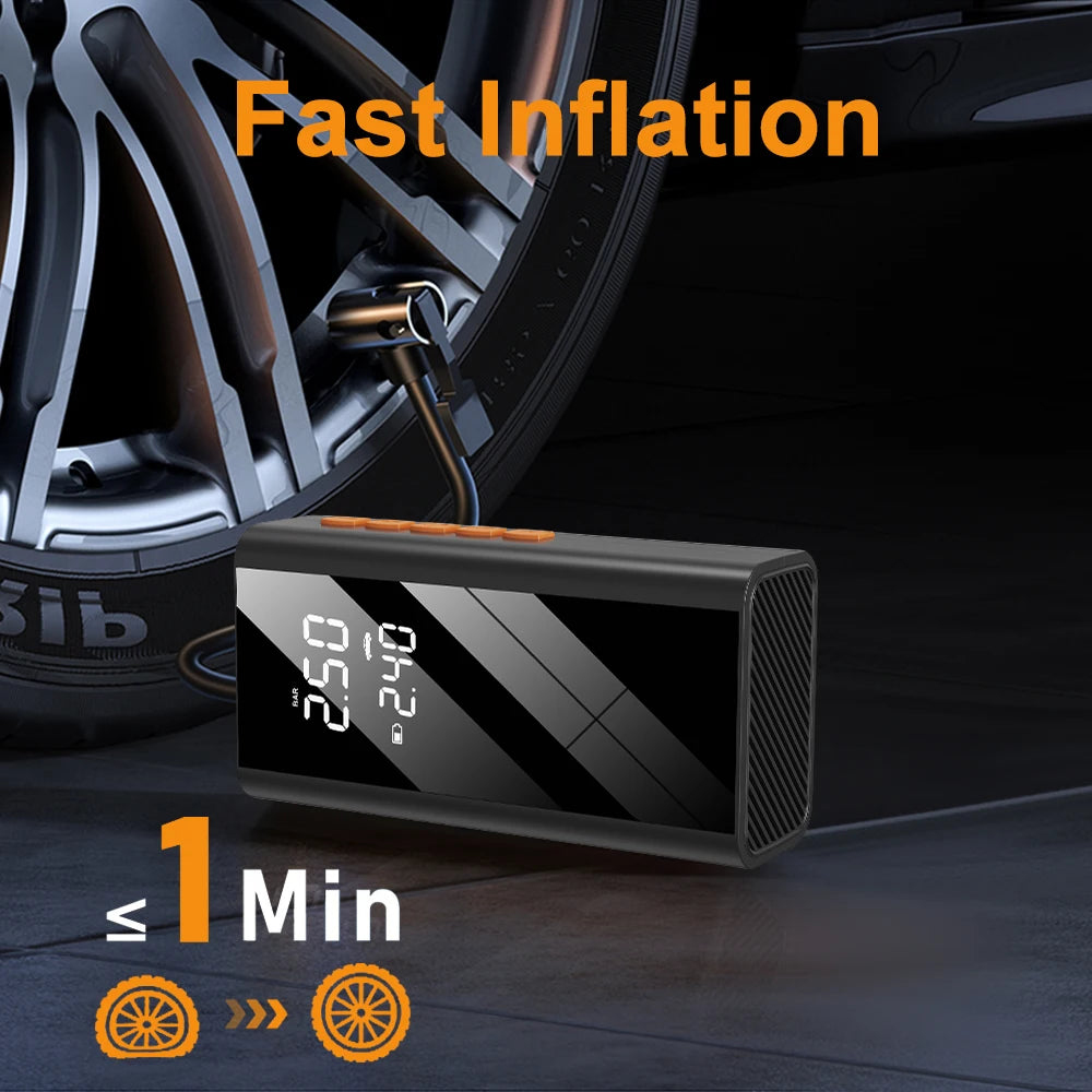 Rozrusznik Samochodowy 4w1 1200A 150PSI - Pompka Powerbank Kompresor