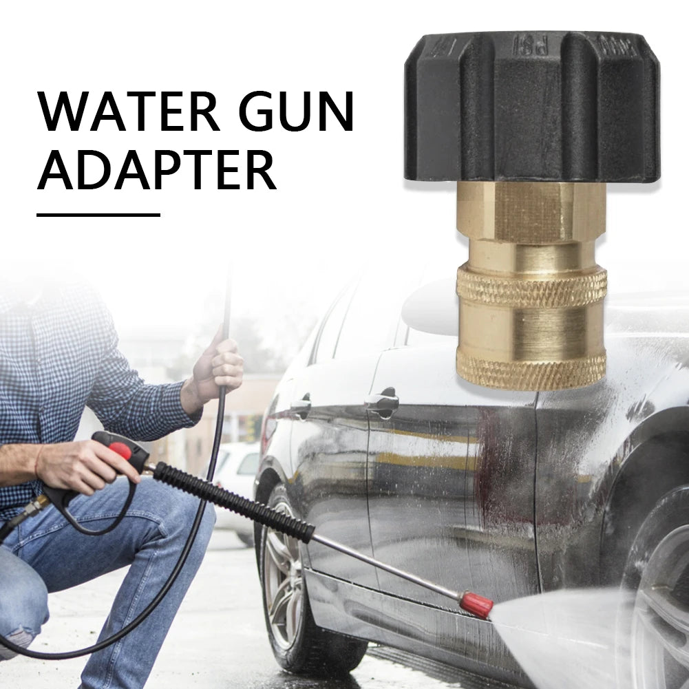 Adapter 1/4 3/8 Quick Connect Female M22 14-15mm - Pressure Washer 5000PSI Gun Adapter