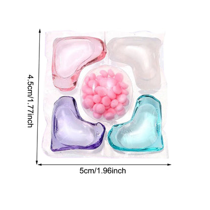 50Pcs Laundry Detergent Soap Box 5 in 1 Multi-purpose Strong Detergent Laundry Cleaning Washing Capsules for Home Dormitory