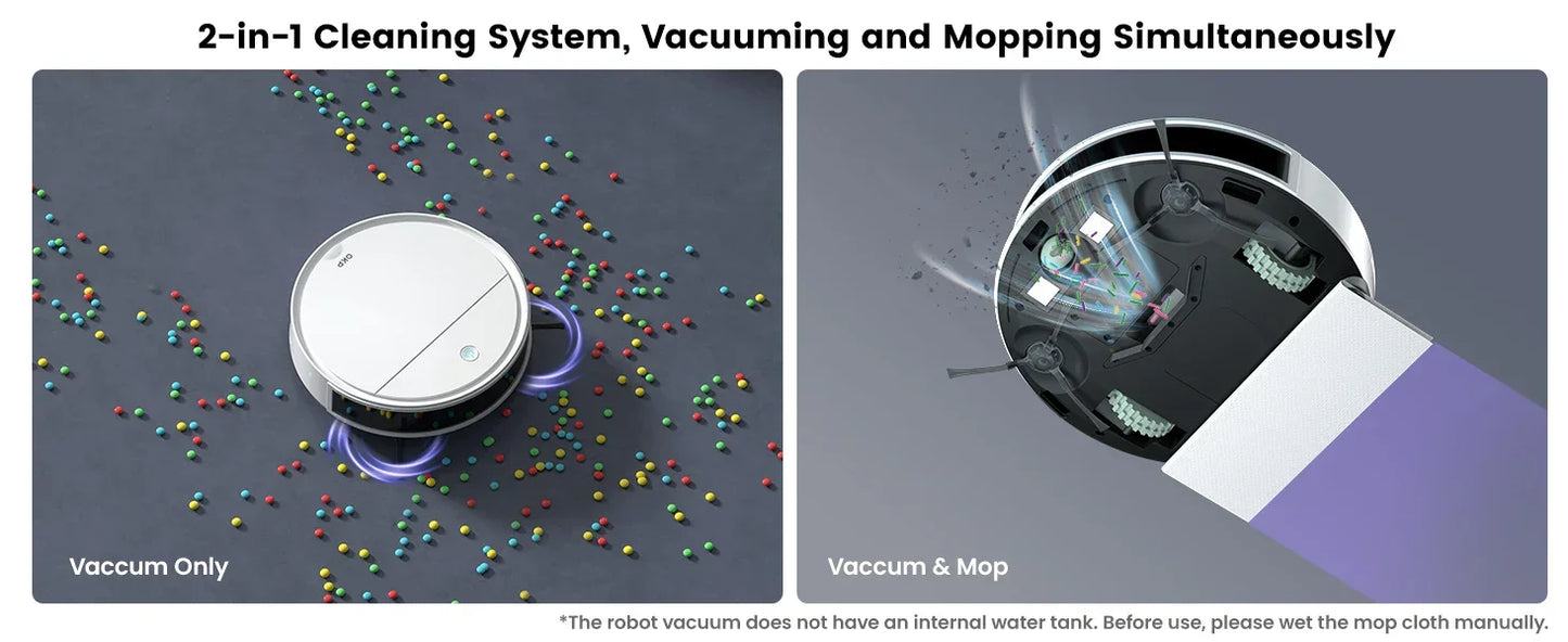 Robot Odkurzający OKP K5P 500Pa WiFi - Samoładujący