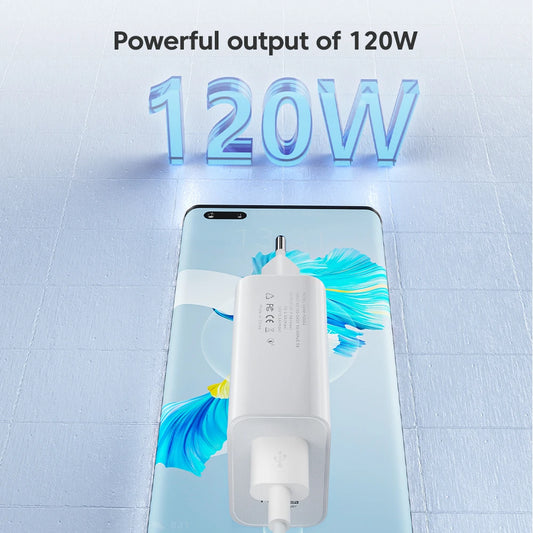 Ładowarka GaN 120W Fast Charger - USB Type C PD QC3.0 Kabel dla iPhone Xiaomi Samsung Huawei