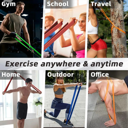 Gumy Oporowe Heavy-Duty 20-230 lbs - Profesjonalne Taśmy Lateksowe do Treningu Siłowego Jogi Pilates