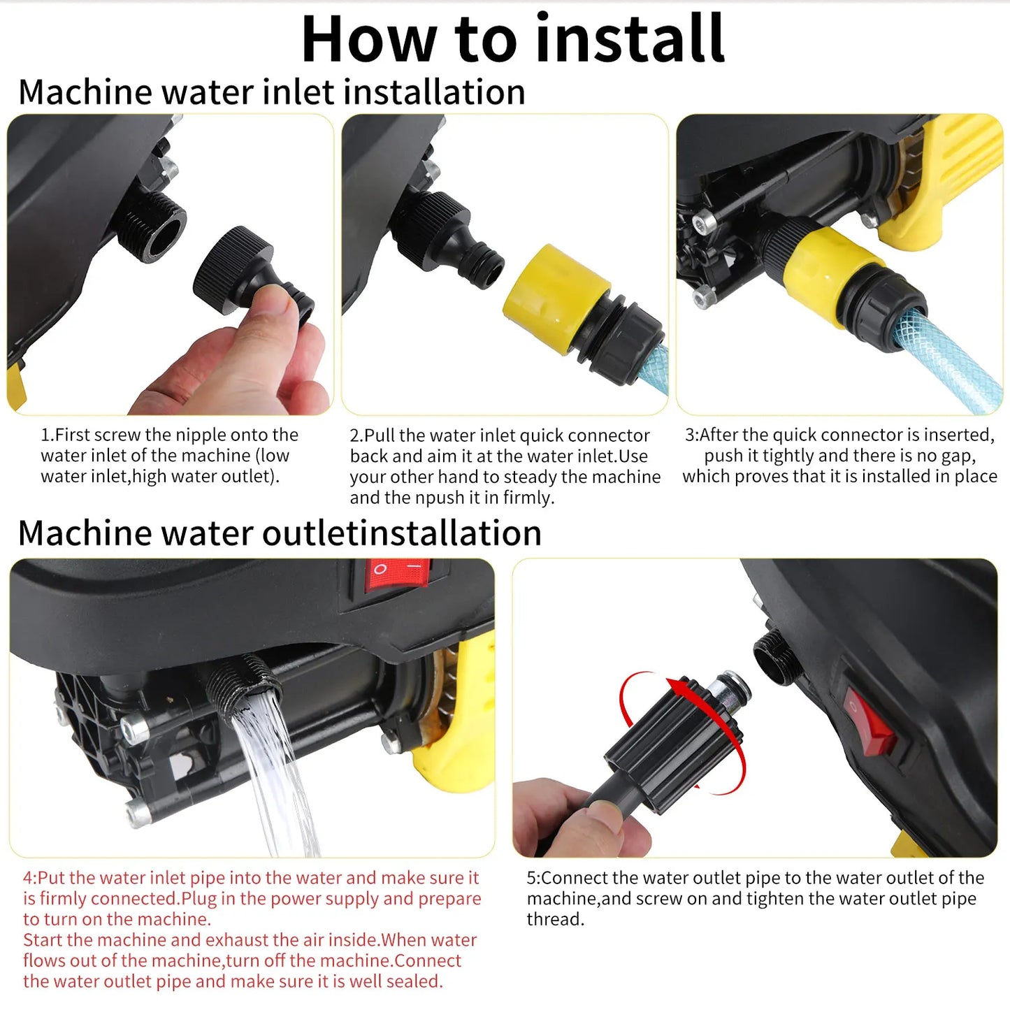 Myjka Ciśnieniowa 4800W 200Bar - Profesjonalna Przenośna Myjnia Samochodowa