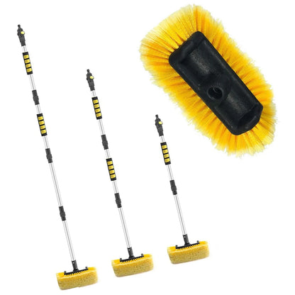 Szczotka Myjąca Assemblable - Car Wash Brush Long Rod Connectable Water Pipe Spray Soft Window Wipe