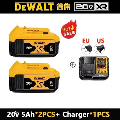 Bateria DeWALT 18V/20V XR Li-Ion 6.0Ah/5.0Ah - Ładowarka DCB205 DCB206 DCB202