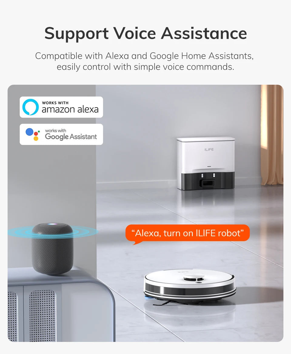 Robot Sprzątający ILIFE A30 PRO - 5000Pa Mop Odkurzacz Samoopróżniający 60 Dni