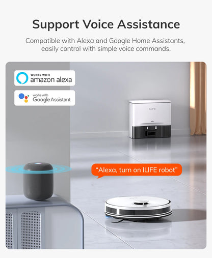 Robot Sprzątający ILIFE A30 PRO - 5000Pa Mop Odkurzacz Samoopróżniający 60 Dni