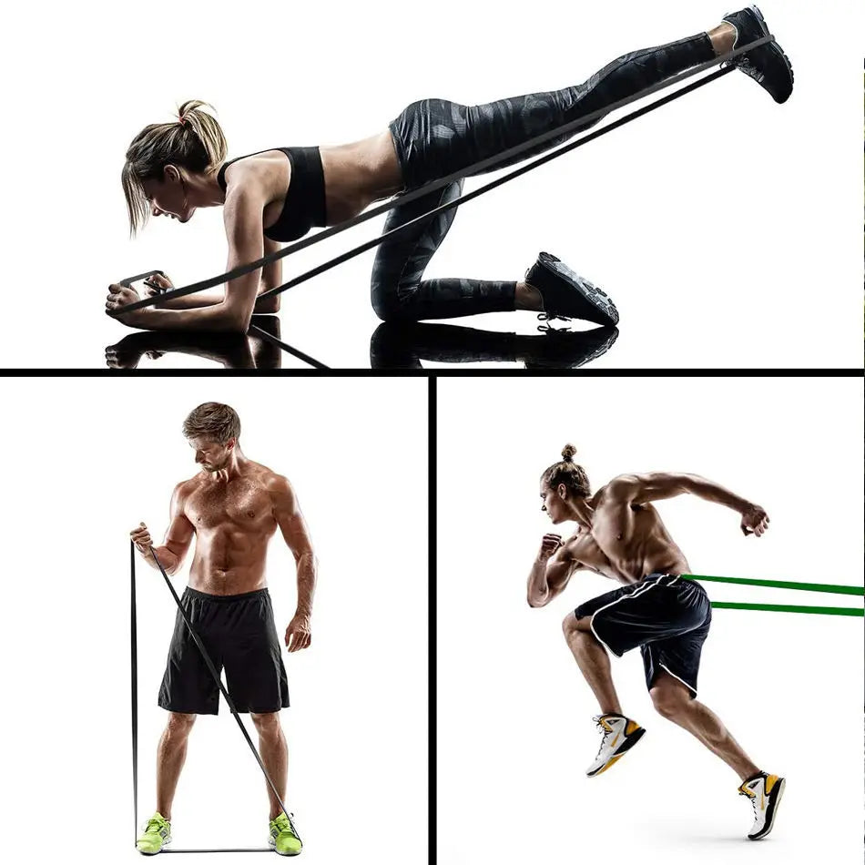 Gumy Oporowe Heavy-Duty 20-230 lbs - Profesjonalne Taśmy Lateksowe do Treningu Siłowego Jogi Pilates