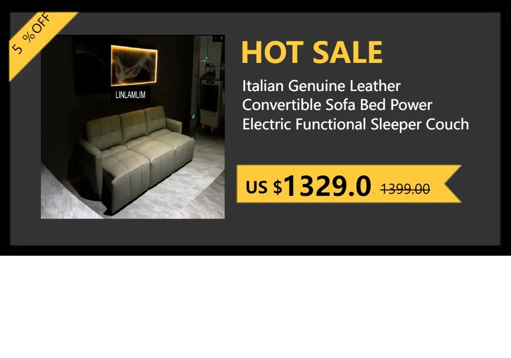 Sofa Narożna MANBAS ze Skóry Włoskiej - USB Bluetooth LED Schowek