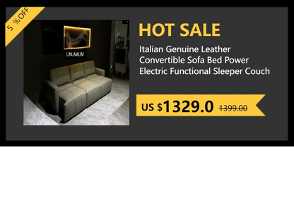 Sofa Narożna MANBAS ze Skóry Włoskiej - USB Bluetooth LED Schowek