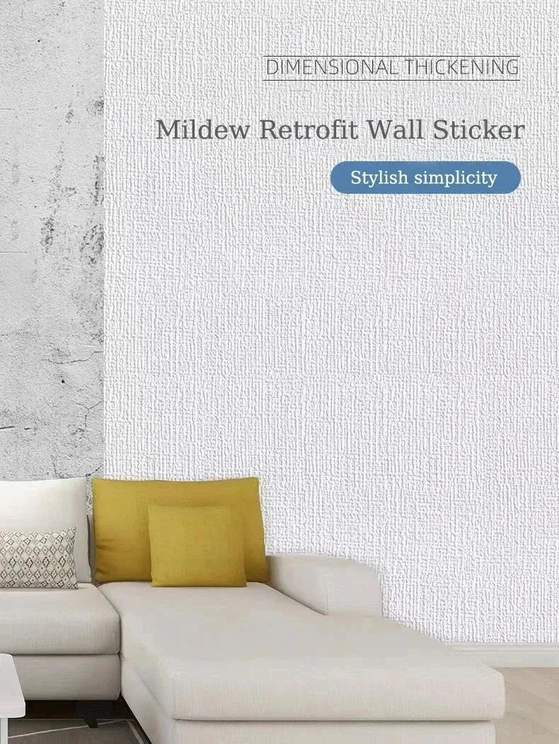 Panel Ścienny 50cm Samoprzylepny 3D Len PVC - Wodoodporny Dźwiękoszczelny