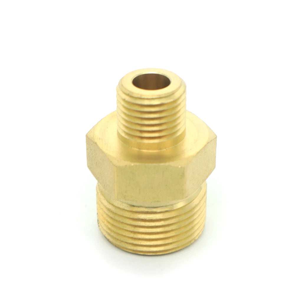 Adapter Drision M22 Male 1/4 Inch - Brass Water Jet Connector Fitting Washer High Pressure
