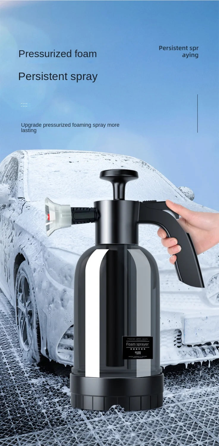 Opryskiwacz Piankowy 2L Hand Pump - Foam Sprayer 3 Nozzles Pneumatic Cannon Snow Foam Car Wash