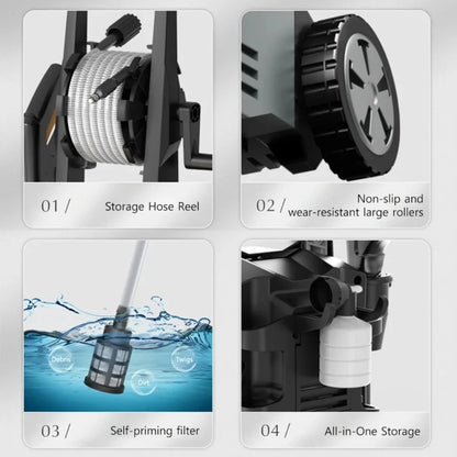 Myjka YOHON 1600W - High Pressure Speed Wash Machine Induction Motor Multi Water Source Car Cleaning