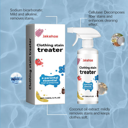 120ml Fabric Stain Remover Spray, Gentle Yet Effective for Oil, Juice, Food Stains, Pre-Wash Treatment for Clothes & Laundry