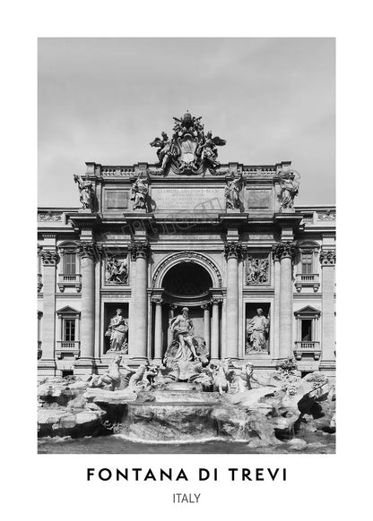 Minimalistyczny Plakat Czarno-Biały Miasta Nowy Jork Paryż Rzym - Obraz na Płótnie Dekoracja Ścienna