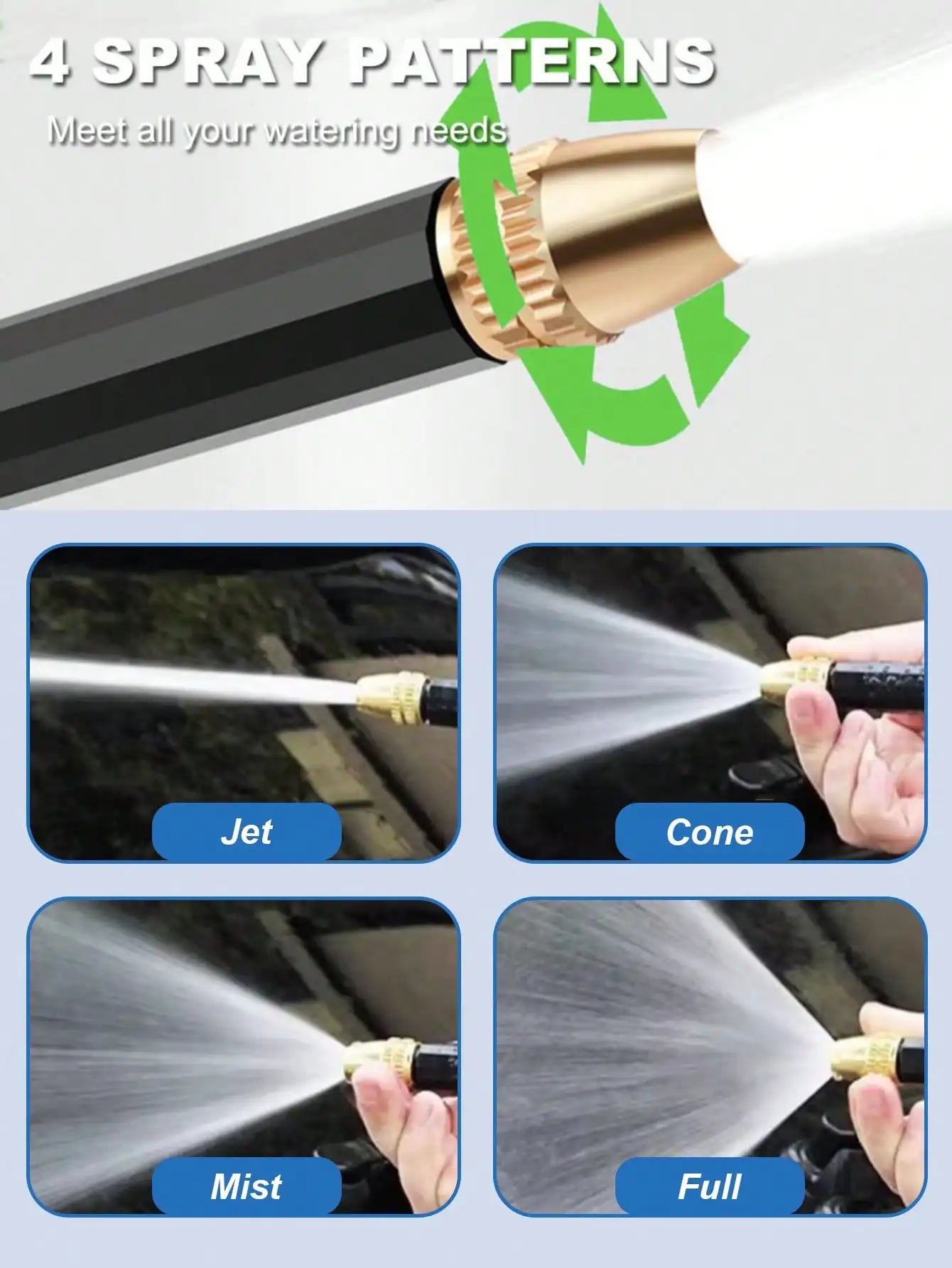 Myjka 2X Pressure Portable - High-Pressure Washer Gun Car Washing Driveway Outdoor Gardening