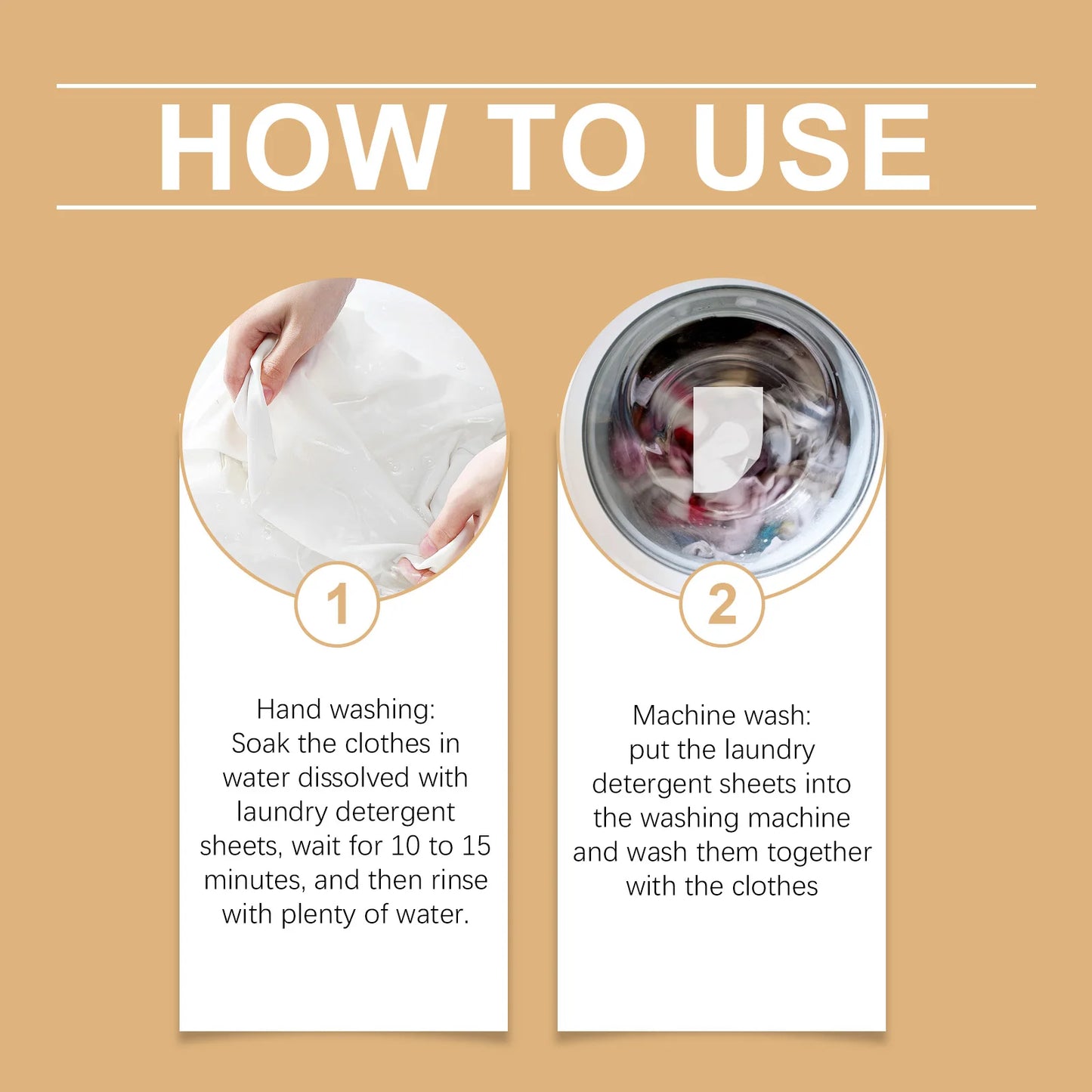 30/60/120PCS Laundry Soap Tablets Highly Concentrated and Powerful Stain Removal Portable Portable Ingredients Gentle