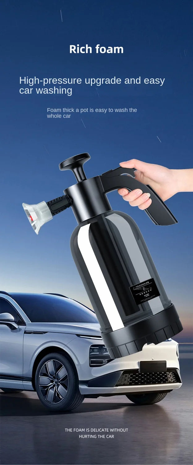Opryskiwacz Piankowy 2L Hand Pump - Foam Sprayer 3 Nozzles Pneumatic Cannon Snow Foam Car Wash
