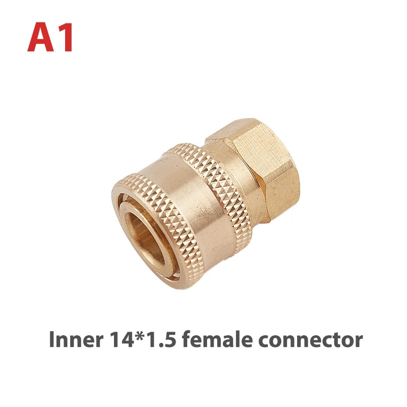 Złącze Mosiężne 1/4 Quick Coupling - Brass High Pressure Car Washer Adapter Water Gun Hydraulic