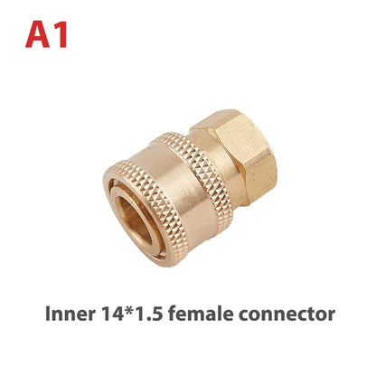 Złącze Mosiężne 1/4 Quick Coupling - Brass High Pressure Car Washer Adapter Water Gun Hydraulic
