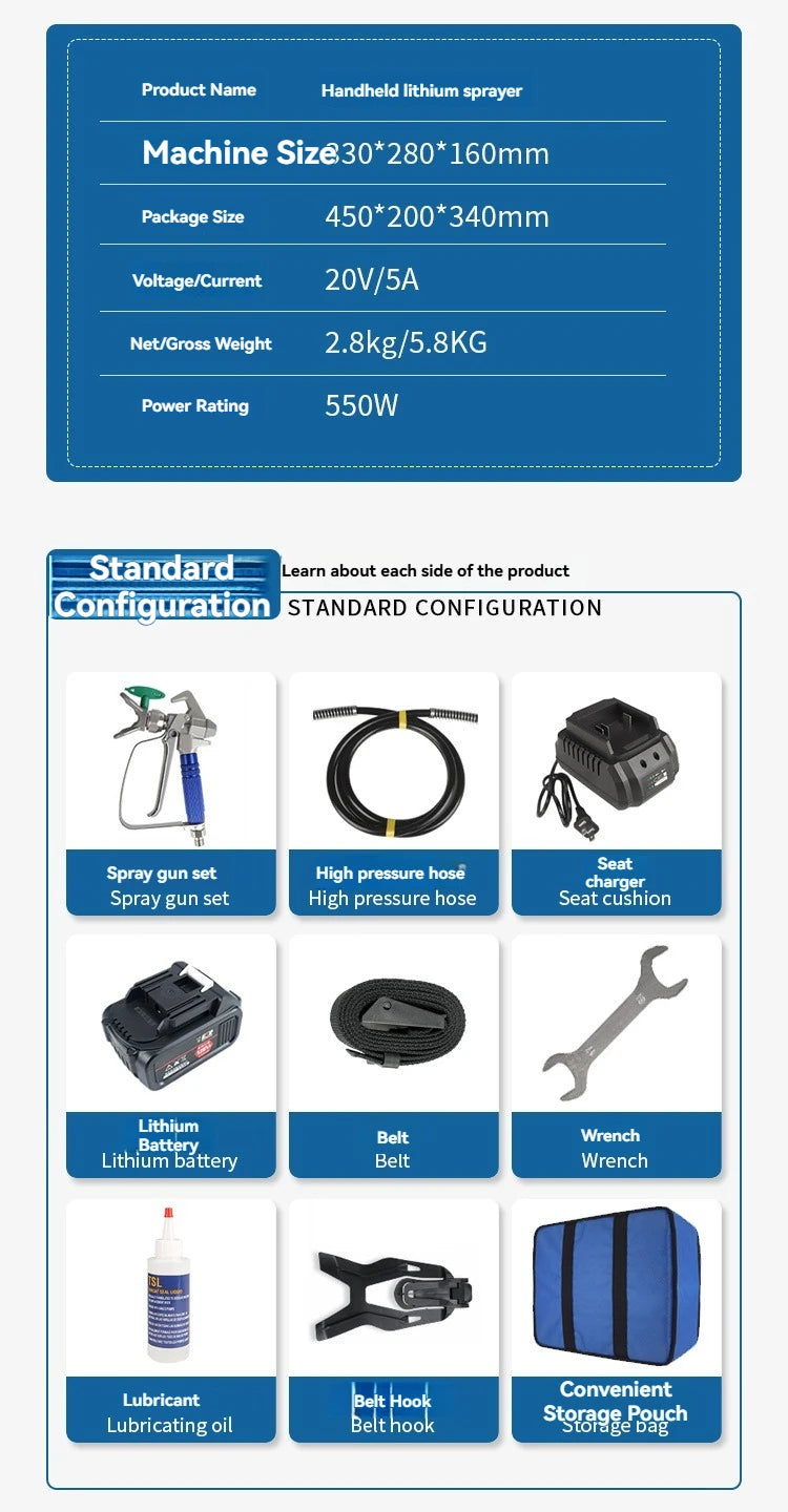 Opryskiwacz Farby Elektryczny Makita 18V - Airless Latex Paint Sprayer Bezprzewodowy