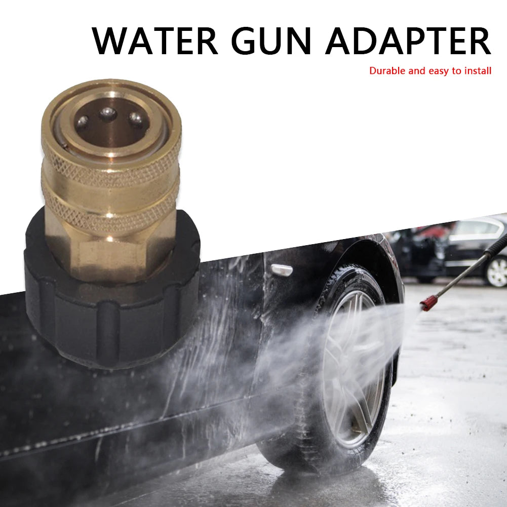 Adapter 1/4 3/8 Quick Connect Female M22 14-15mm - Pressure Washer 5000PSI Gun Adapter