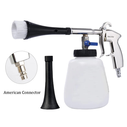 Pistolet Tornado do Mycia Samochodu - Szczotka Detailingowa High Pressure z Przyłączem Europejskim