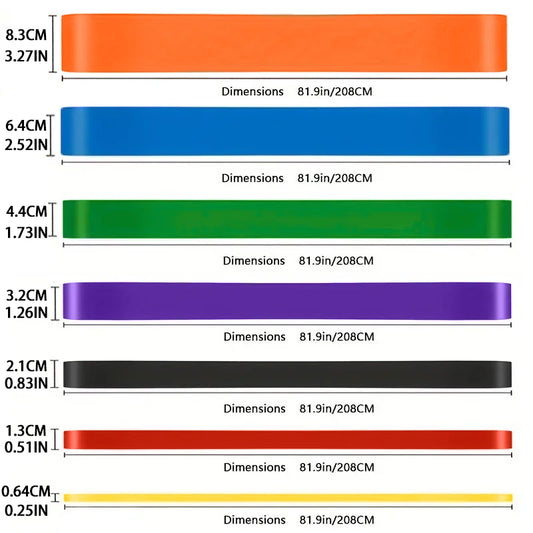 Gumy Oporowe Heavy-Duty 20-230 lbs - Profesjonalne Taśmy Lateksowe do Treningu Siłowego Jogi Pilates