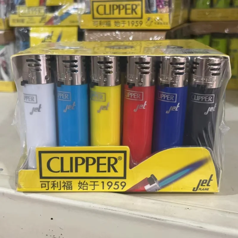 Zapalniczka CLIPPER z Młynkiem - Metalowa Gazowa Wielokrotnego Użytku