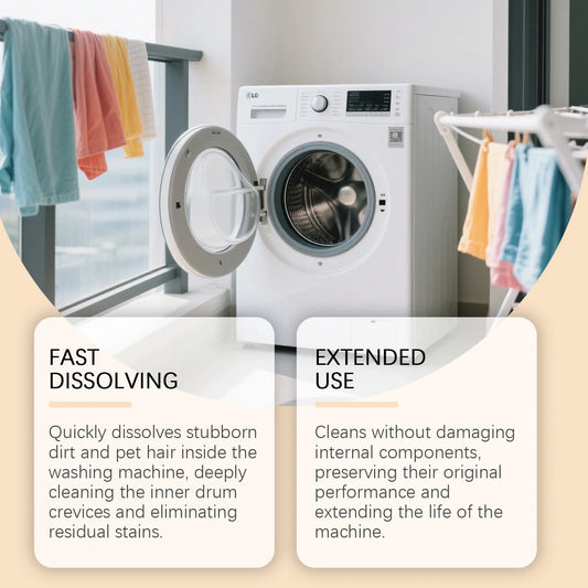 Washing Machine Cleaner Tablets, Deep Cleans & Removes Limescale, Mold & Odors. 3-in-1 Formula for Front & Top Loaders