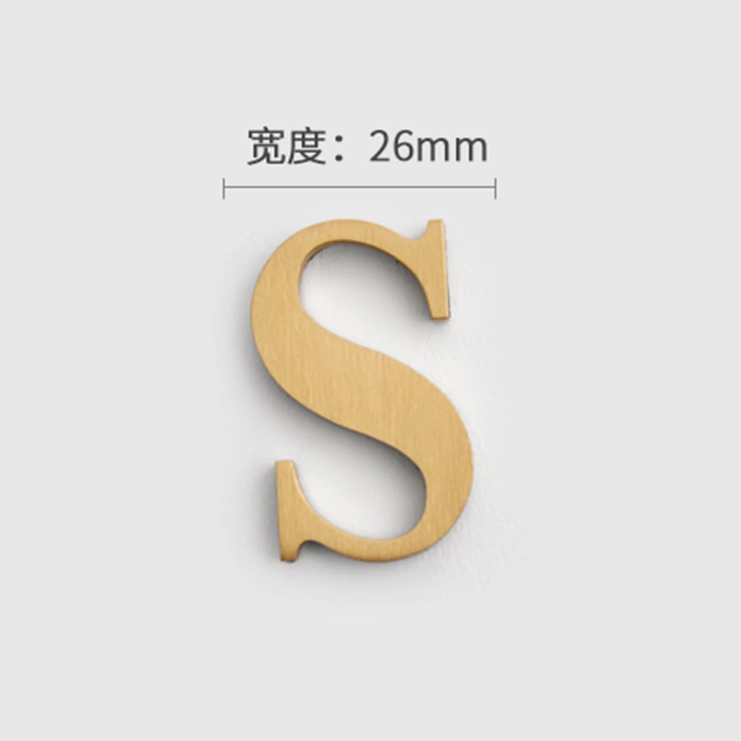 Mosiężne Numery Domowe i Litery - Samoprzylepne Znaki Ścienne 0-9 A-Z Złote