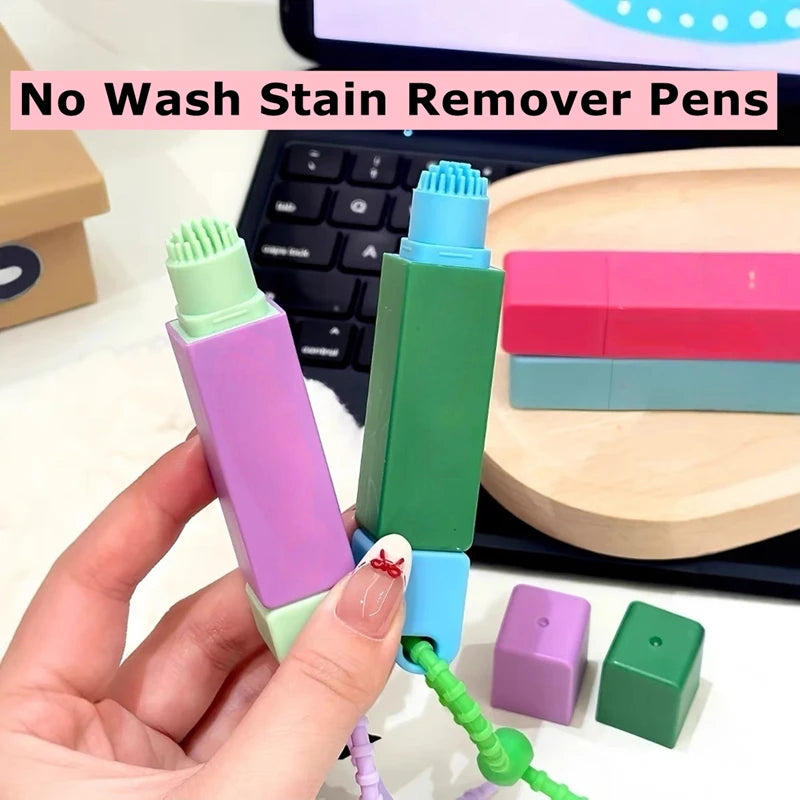 12ml No Wash Stain Remover Pens Double Head Portable Cleaning Brushes Clothes Fabric Washing Free Grease Go Out Cleaning Tool