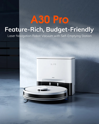 Robot Sprzątający ILIFE A30 PRO - 5000Pa Mop Odkurzacz Samoopróżniający 60 Dni