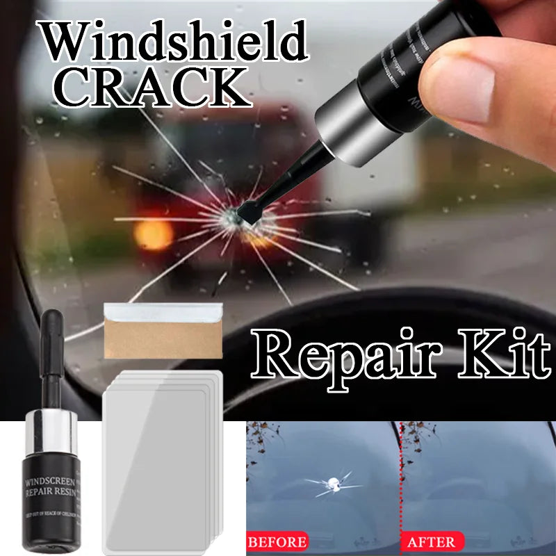 Zestaw Naprawy Szyby Samochodowej - Usuwanie Rys Pęknięć Car Windshield Repair Kit