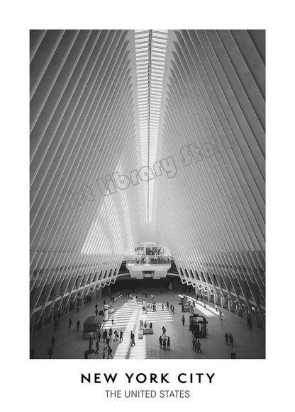 Minimalistyczny Plakat Czarno-Biały Miasta Nowy Jork Paryż Rzym - Obraz na Płótnie Dekoracja Ścienna