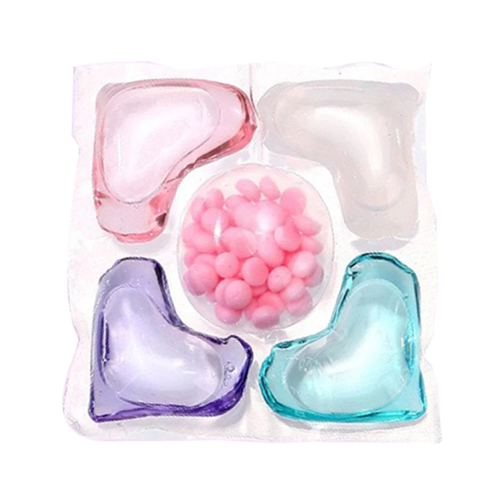 50Pcs Laundry Detergent Soap Box 5 in 1 Multi-purpose Strong Detergent Laundry Cleaning Washing Capsules for Home Dormitory