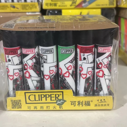 Zapalniczka CLIPPER z Młynkiem - Metalowa Gazowa Wielokrotnego Użytku