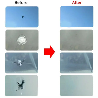 Zestaw Naprawy Szyby Samochodowej - Usuwanie Rys Pęknięć Car Windshield Repair Kit