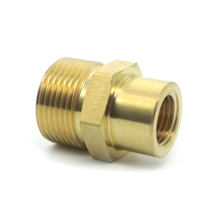 Adapter Drision M22 Male 1/4 Inch - Brass Water Jet Connector Fitting Washer High Pressure