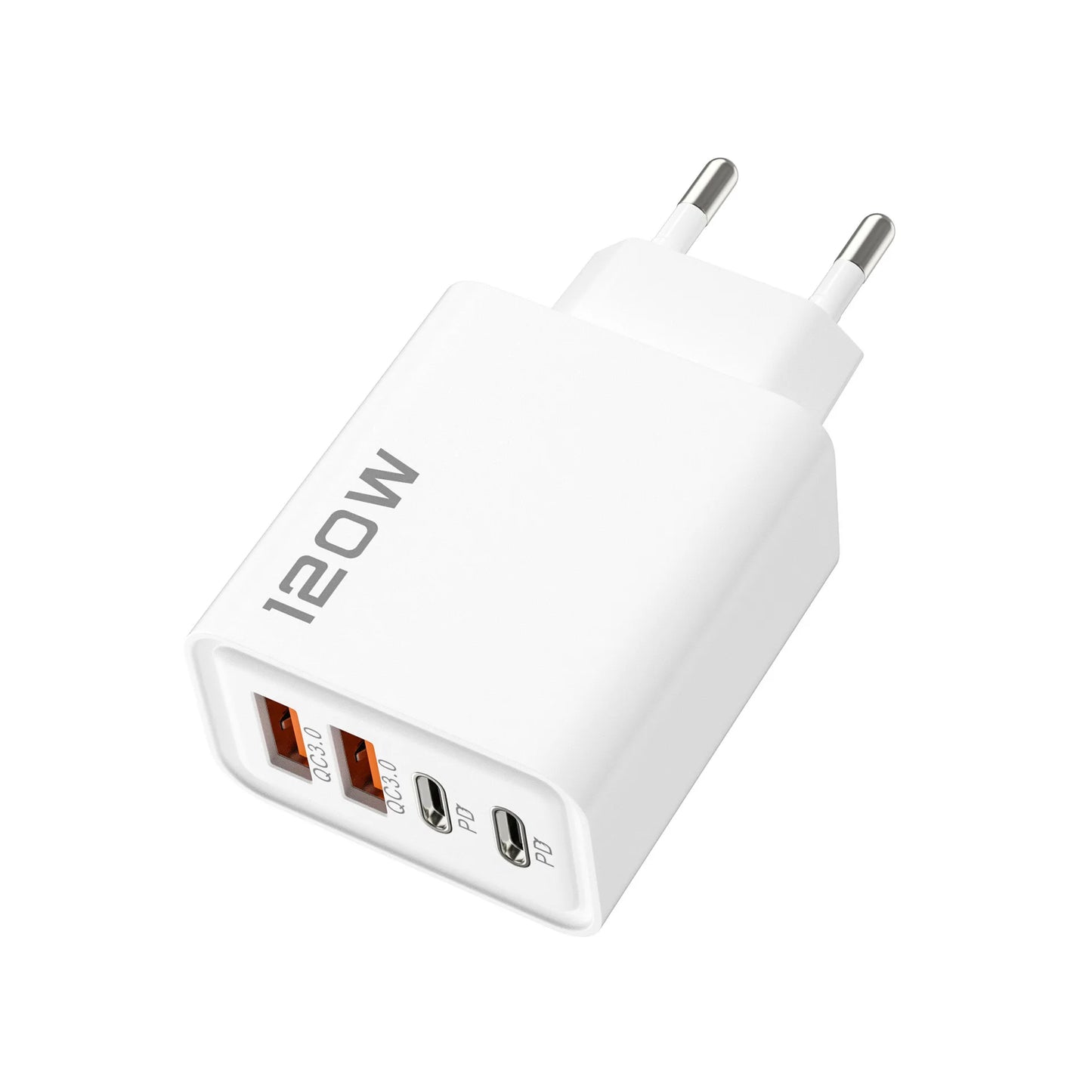 Ładowarka 120W 4 Porty USB-C PD3.0 - Szybka Stacja Ładująca iPhone Samsung