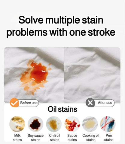 Portable stain remover Stain remover Food stains Daily use Instant stain removal nonwashable and nonmarking laundry detergent