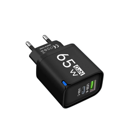 Ładowarka GaN 65W PD USB Type C - Szybka dla iPhone Xiaomi Huawei Samsung OnePlus