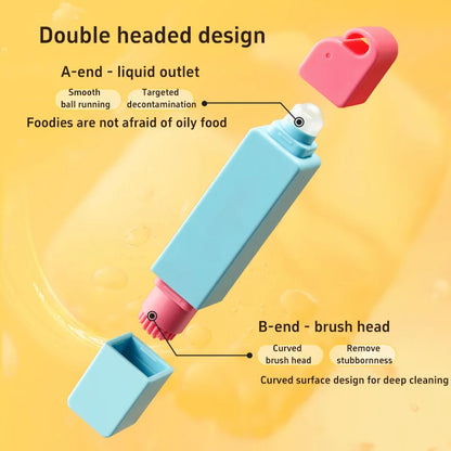 12ml No Wash Stain Remover Pens Double Head Portable Cleaning Brushes Clothes Fabric Washing Free Grease Go Out Cleaning Tool