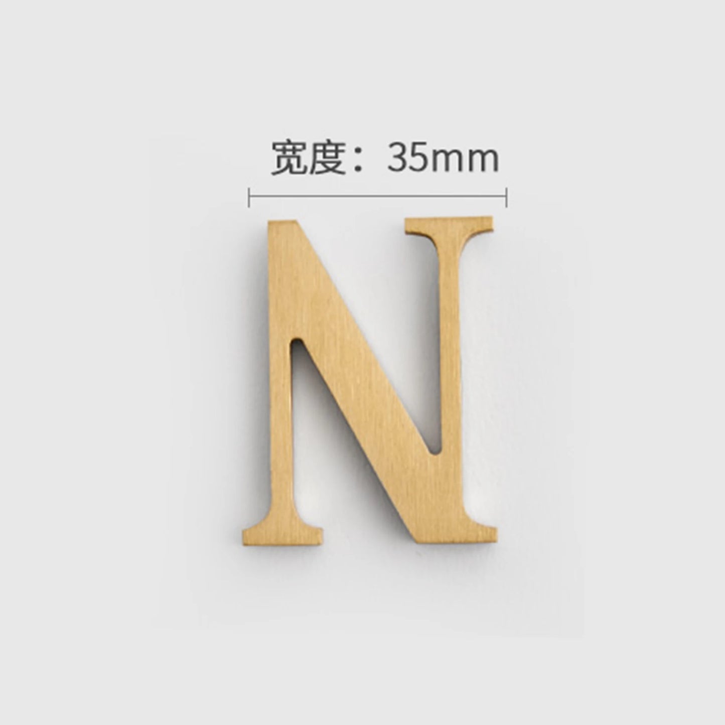 Mosiężne Numery Domowe i Litery - Samoprzylepne Znaki Ścienne 0-9 A-Z Złote