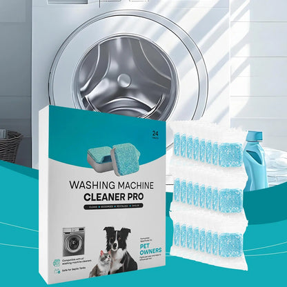 24Pcs Washing Machine Cleaner Powerful Descaling and Deodorizing Effervescent Tablets Domestic Cleaning For Machines Tank Home