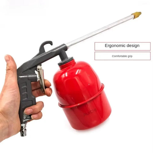 Pistolet Czyszczący Cynk - Pneumatic Car Engine Cleaning Gun Oil Channel Red Pot Gray Repair